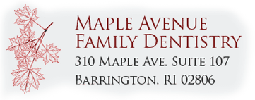 Maple Avenue Family Dentistry Logo Your Family and Cosmetic Dentist in Barrington, RI Specializing in Comprehensive Dentistry, Invisalign, Dental Implants, and Wisdom Tooth Extraction